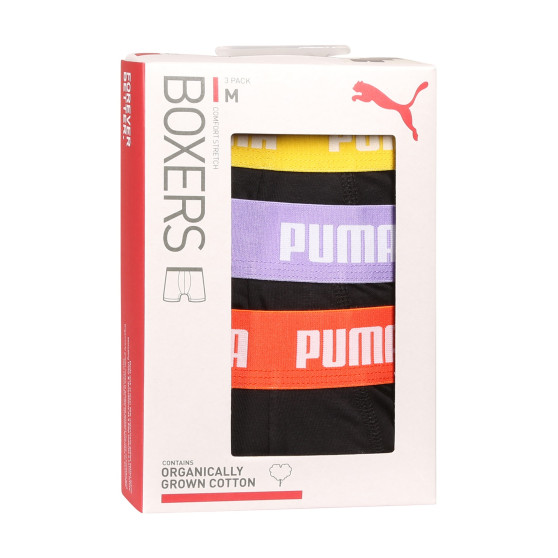 3PACK pánské boxerky Puma černé (701226820 009)