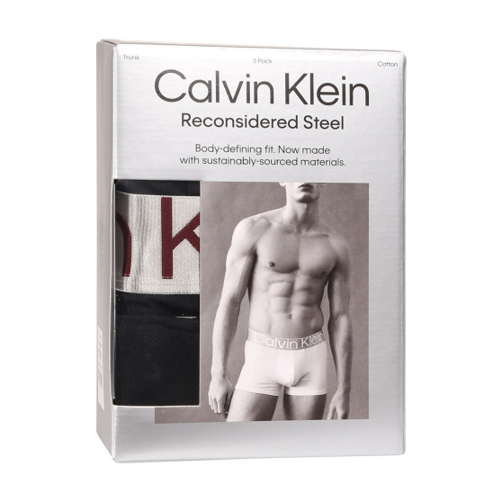 3PACK pánské boxerky Calvin Klein černé (NB3130A-Q0K)