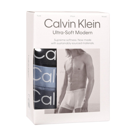 3PACK pánské boxerky Calvin Klein vícebarevné (NB3187A-PU5)