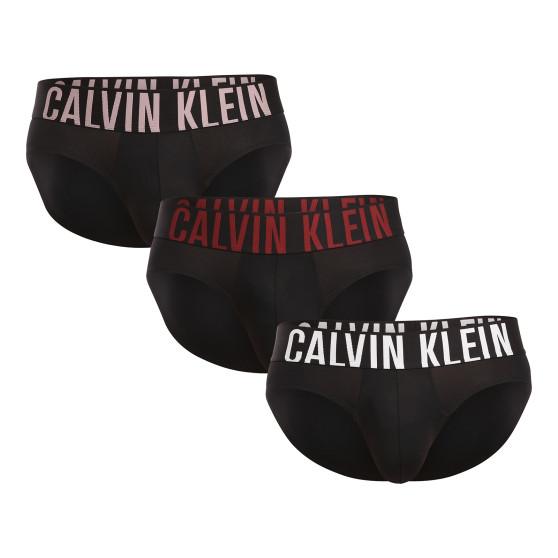 3PACK pánské slipy Calvin Klein černé (NB3610A-Q1S)