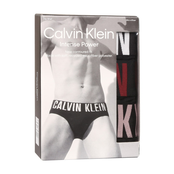 3PACK pánské slipy Calvin Klein černé (NB3610A-Q1S)