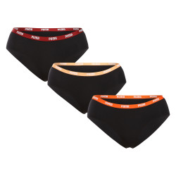 3PACK dámské kalhotky Puma černé (503007001 007)